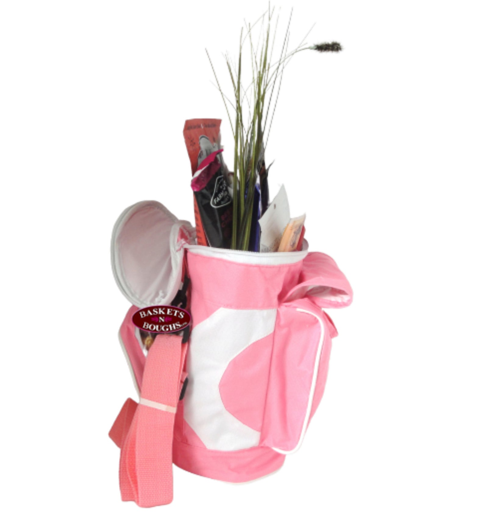 pink golf gift basket for women