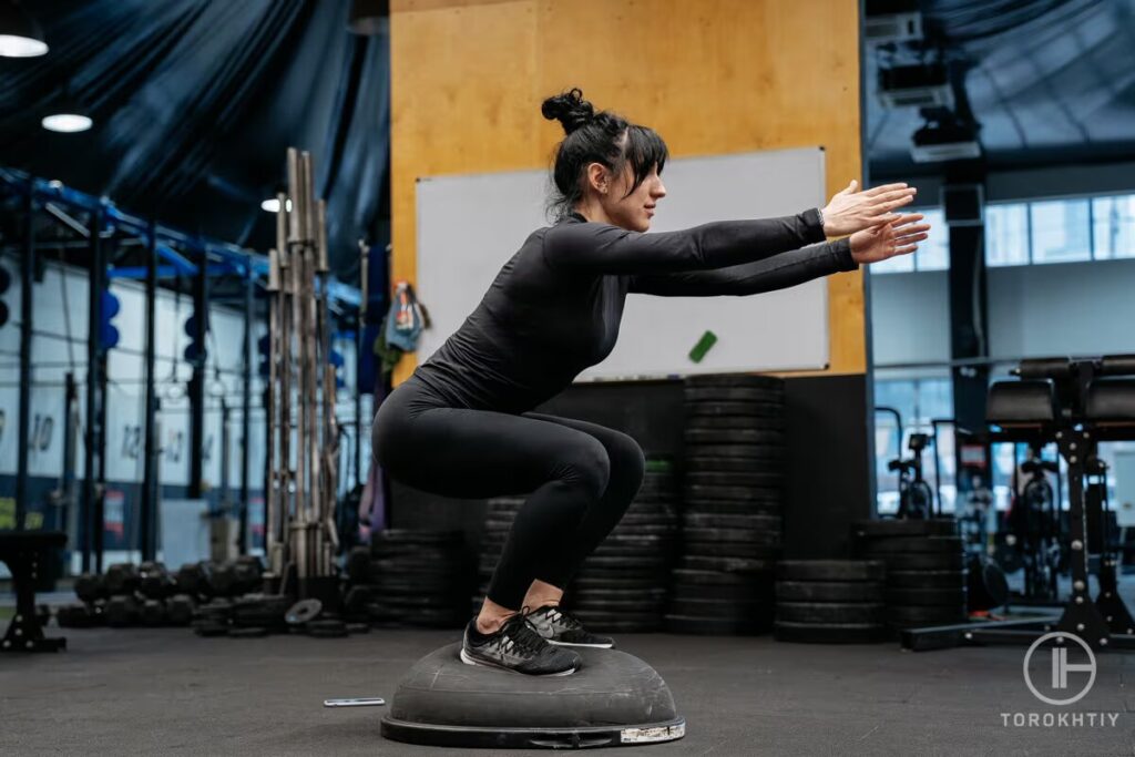 Bosu Ball Squats